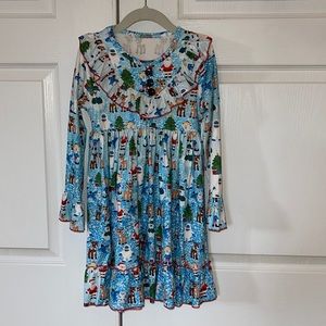 EUC Rudolph Christmas Dress size 7/8